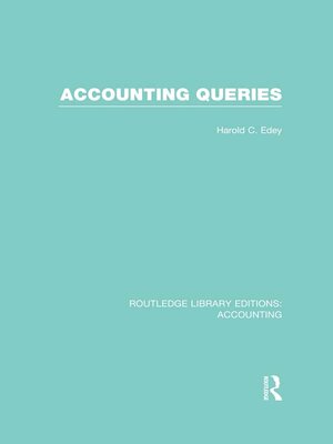 cover image of Accounting Queries (RLE Accounting)